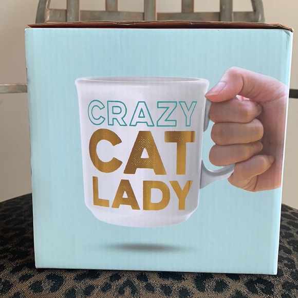 🎉HP!!🎉 Howligans Crazy Cat Lady Ceramic Mug & Pet Bowl Set - Picture 5 of 9